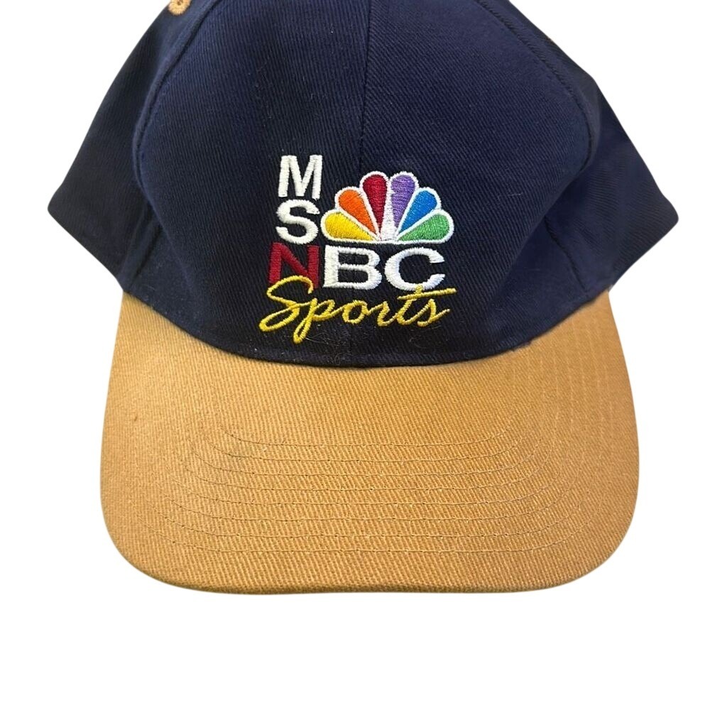 Vintage 90's Men's NBC Sports‎ 6 Panel Semi-Flat Baseball Trucker Hat Cap OSFA